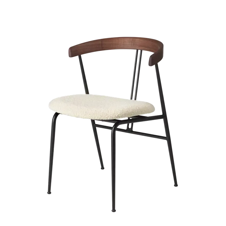 VIOLIN DINING CHAIR - Seat Upholstered by Gubi