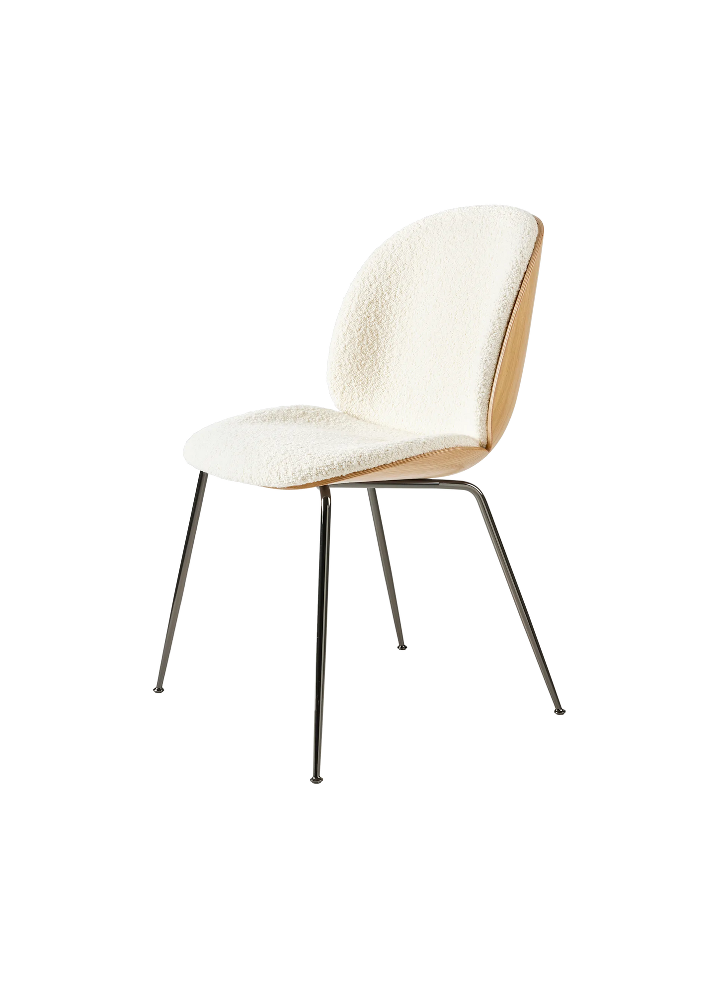 BEETLE DINING CHAIR - 3D Veneer - Front Upholstered by Gubi