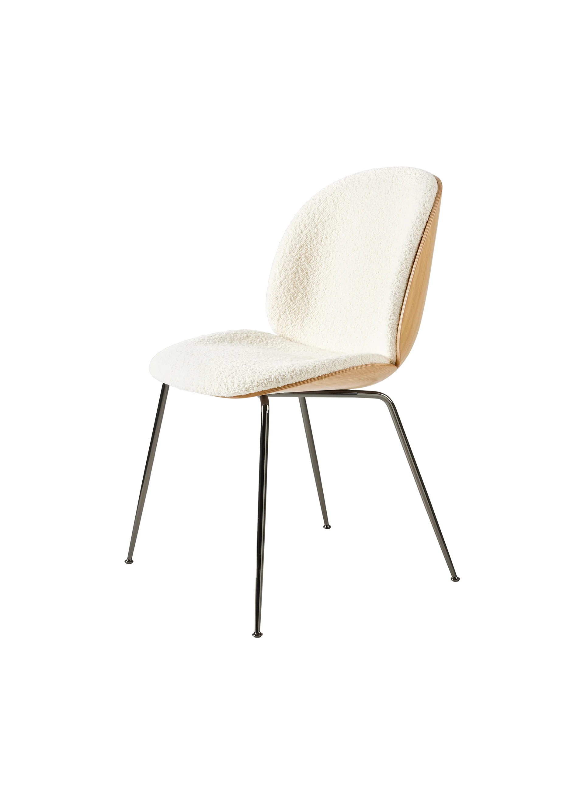 BEETLE DINING CHAIR - 3D Veneer - Front Upholstered by Gubi