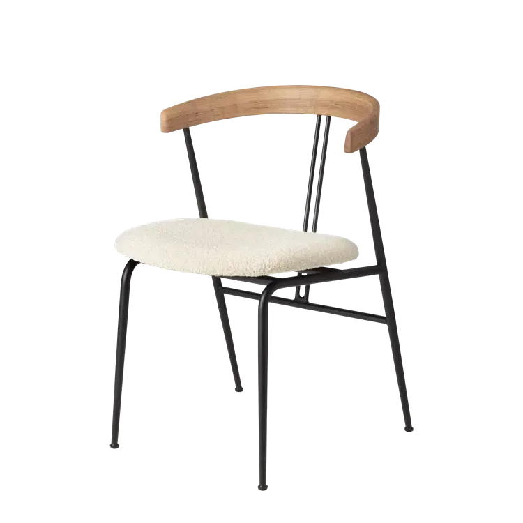 VIOLIN DINING CHAIR - Seat Upholstered by Gubi