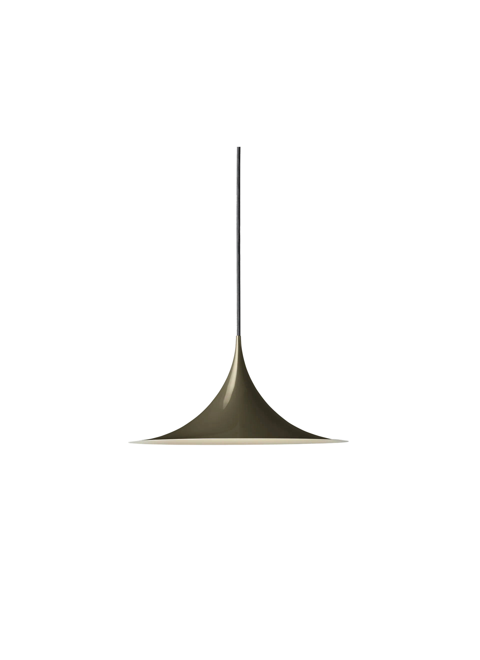 SEMI PENDANT by Gubi #Ø30 cm/Dark Cocoa Glossy