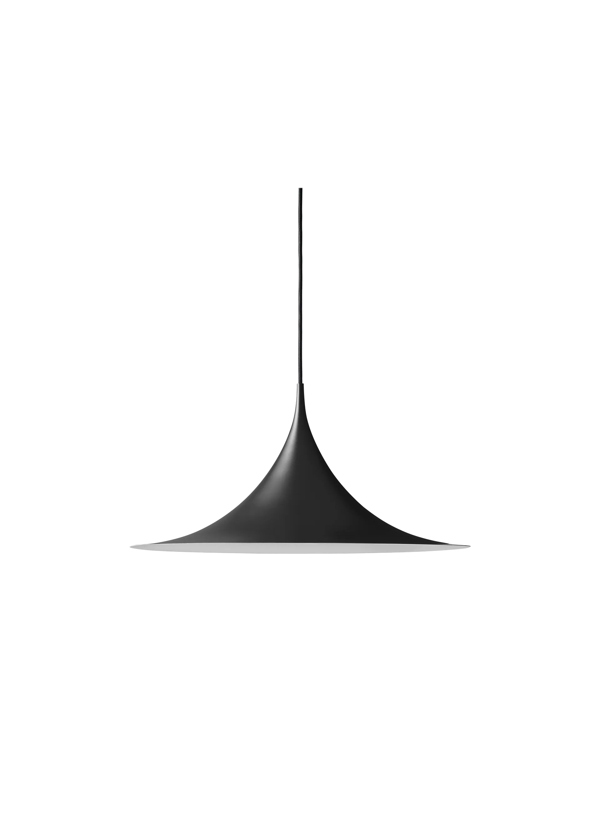 SEMI PENDANT by Gubi #Ø47 cm/Black Semi Matt