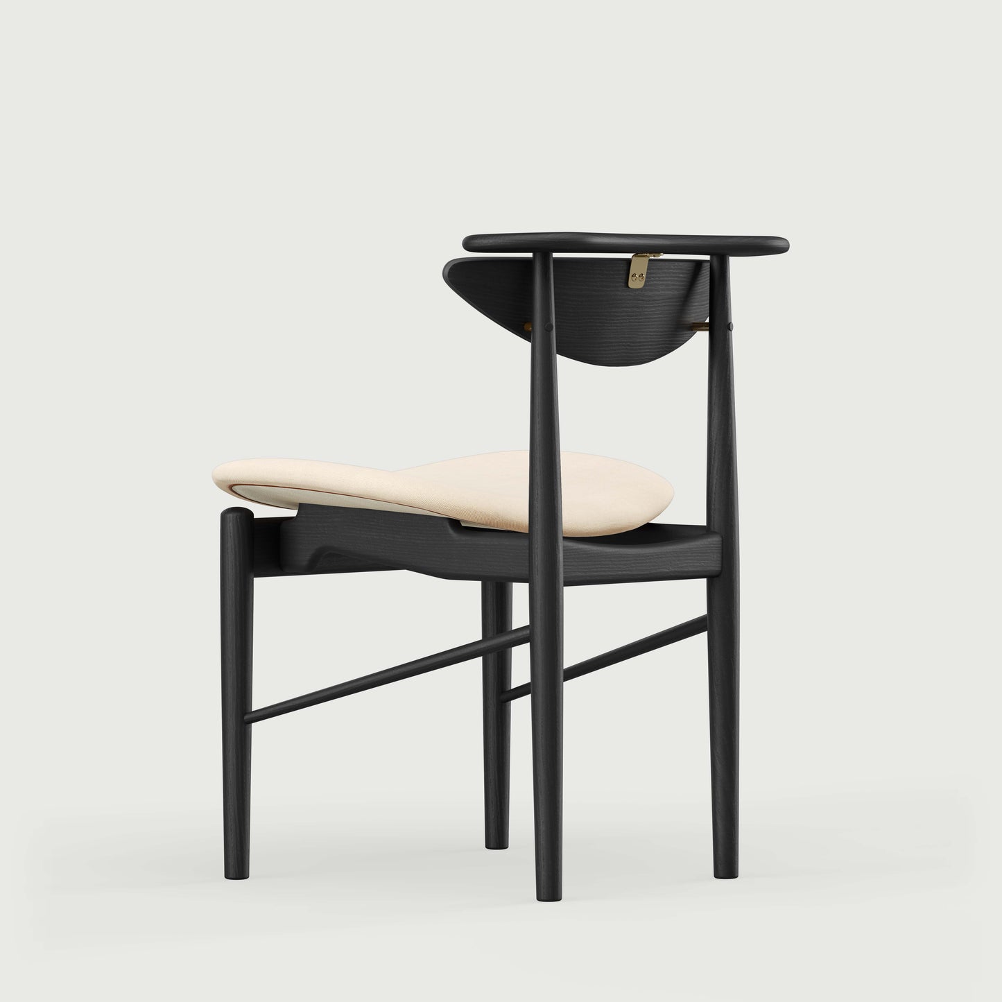 THE READING CHAIR by House of Finn Juhl #Oak Black Painted  / Hallingdal | 100