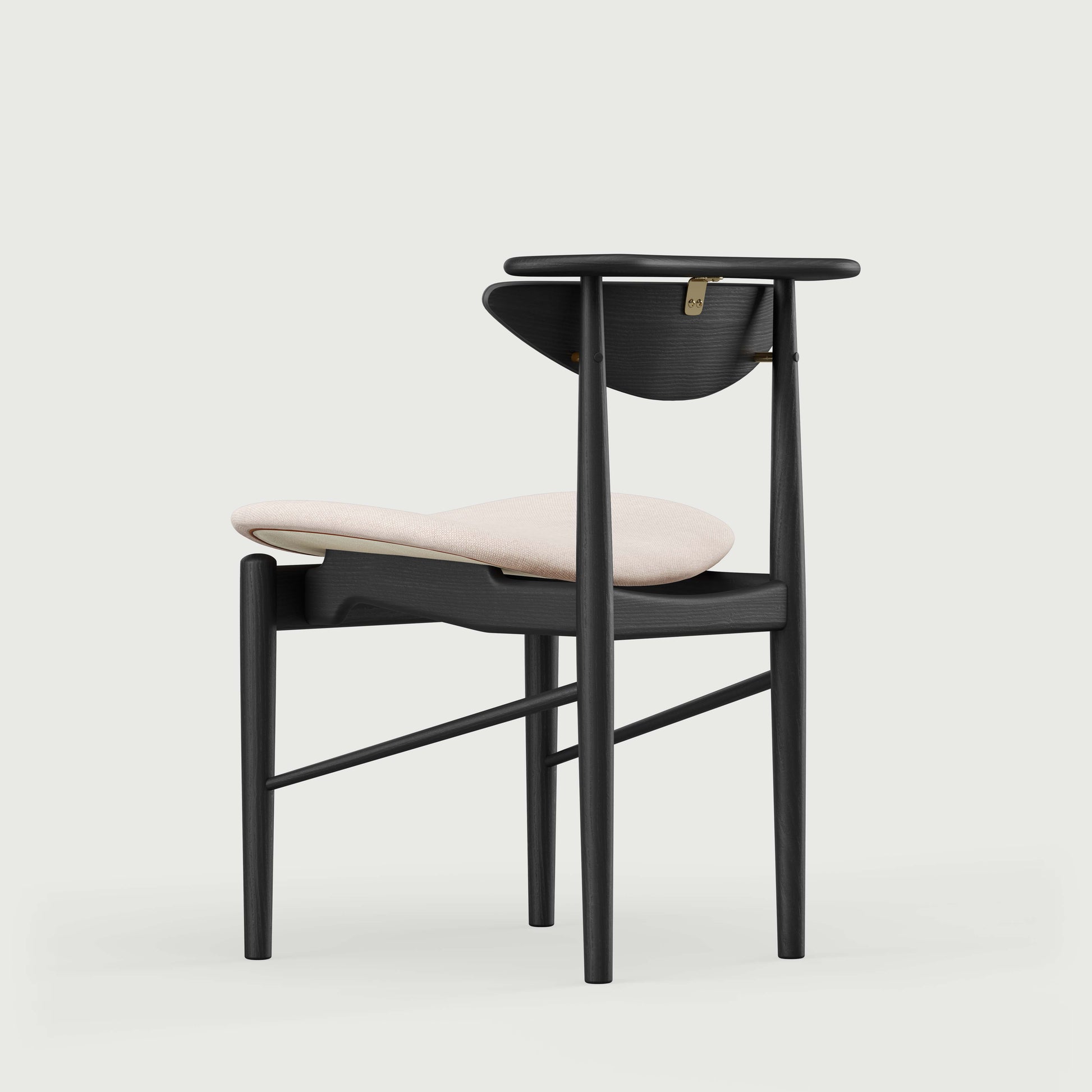 THE READING CHAIR by House of Finn Juhl #Oak Black Painted  / Hallingdal | 103