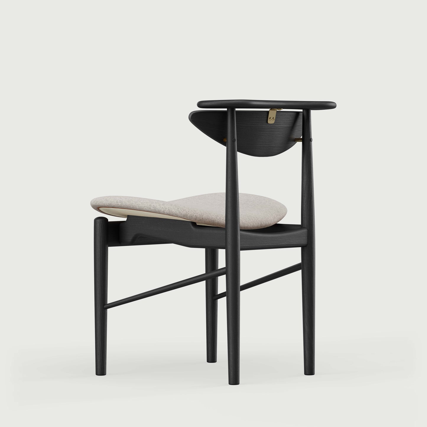 THE READING CHAIR by House of Finn Juhl #Oak Black Painted  / Hallingdal | 110