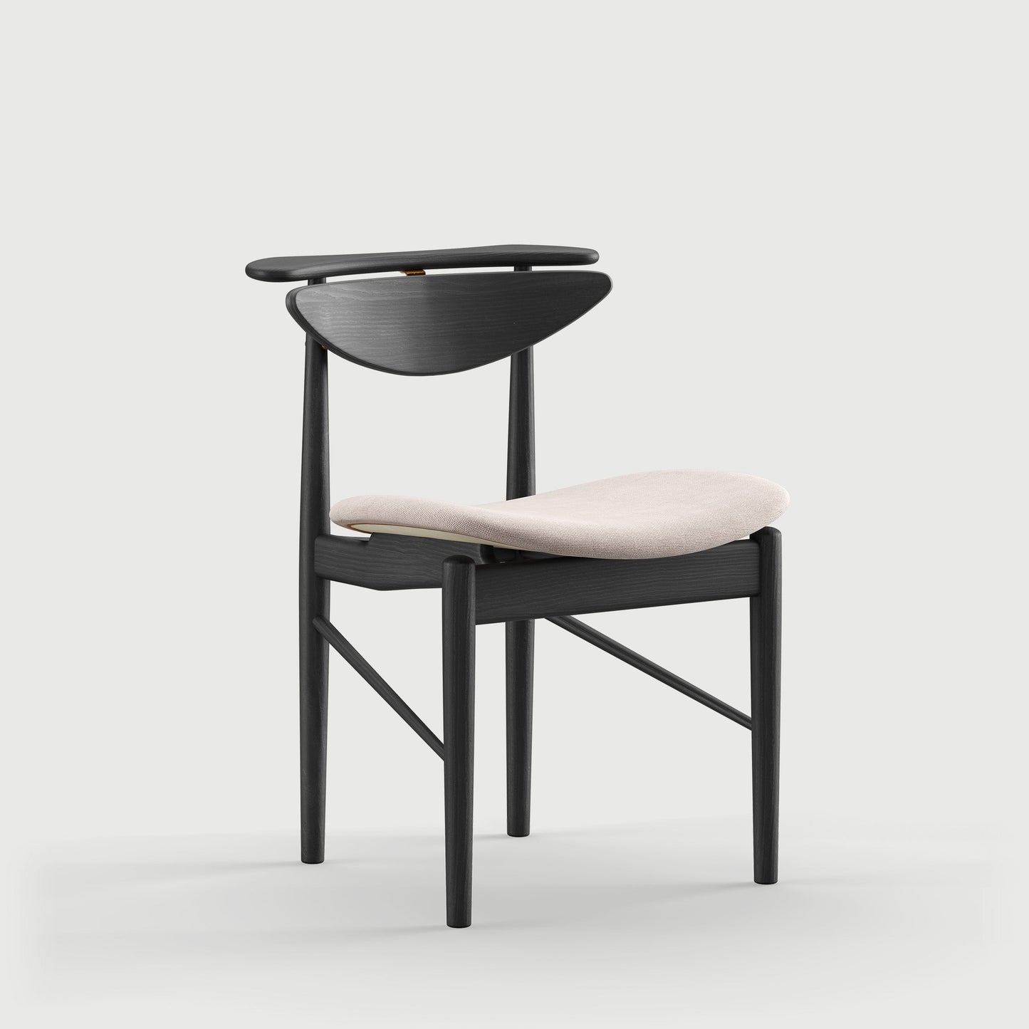 THE READING CHAIR by House of Finn Juhl #Oak Black Painted  / Hallingdal | 113