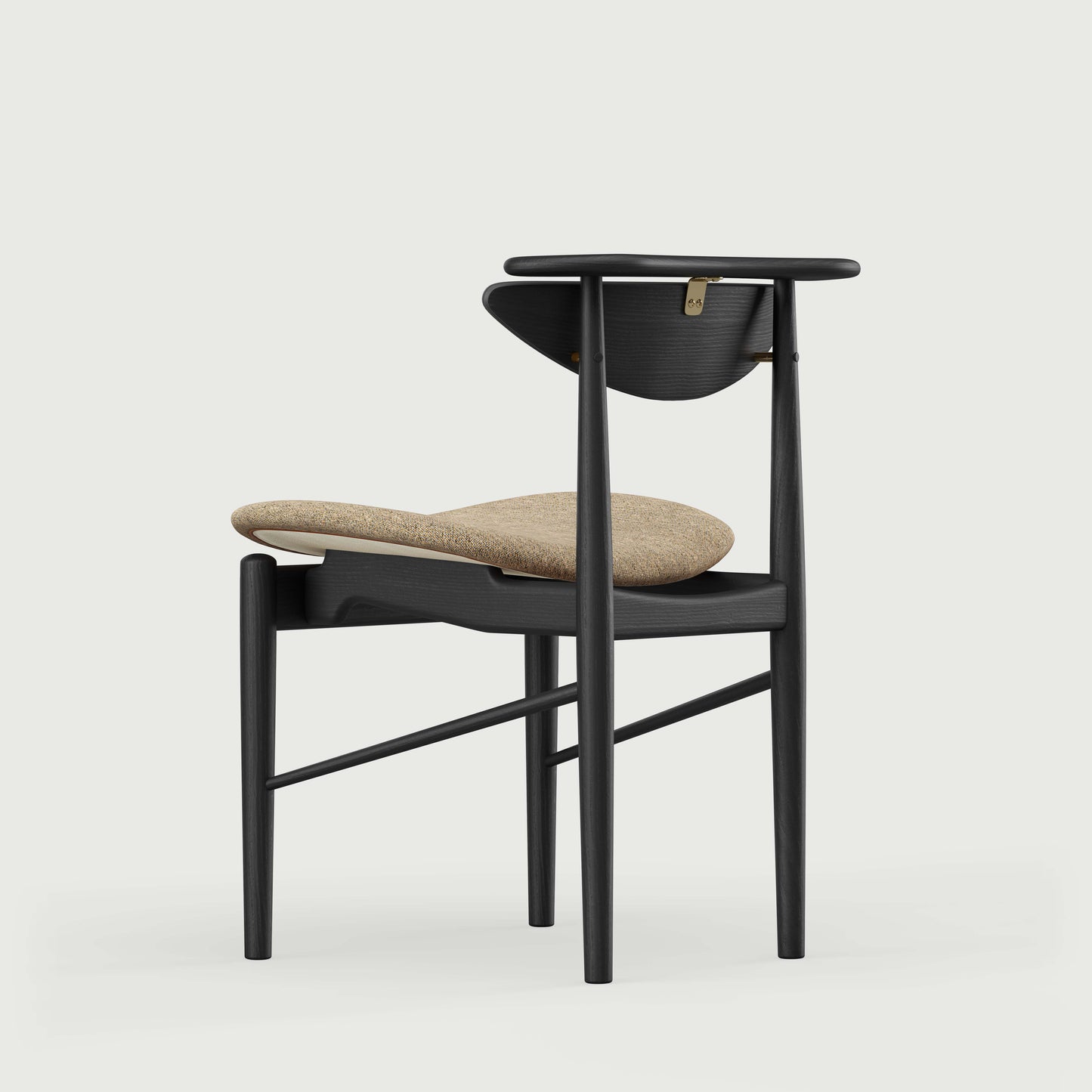 THE READING CHAIR by House of Finn Juhl #Oak Black Painted  / Hallingdal | 227