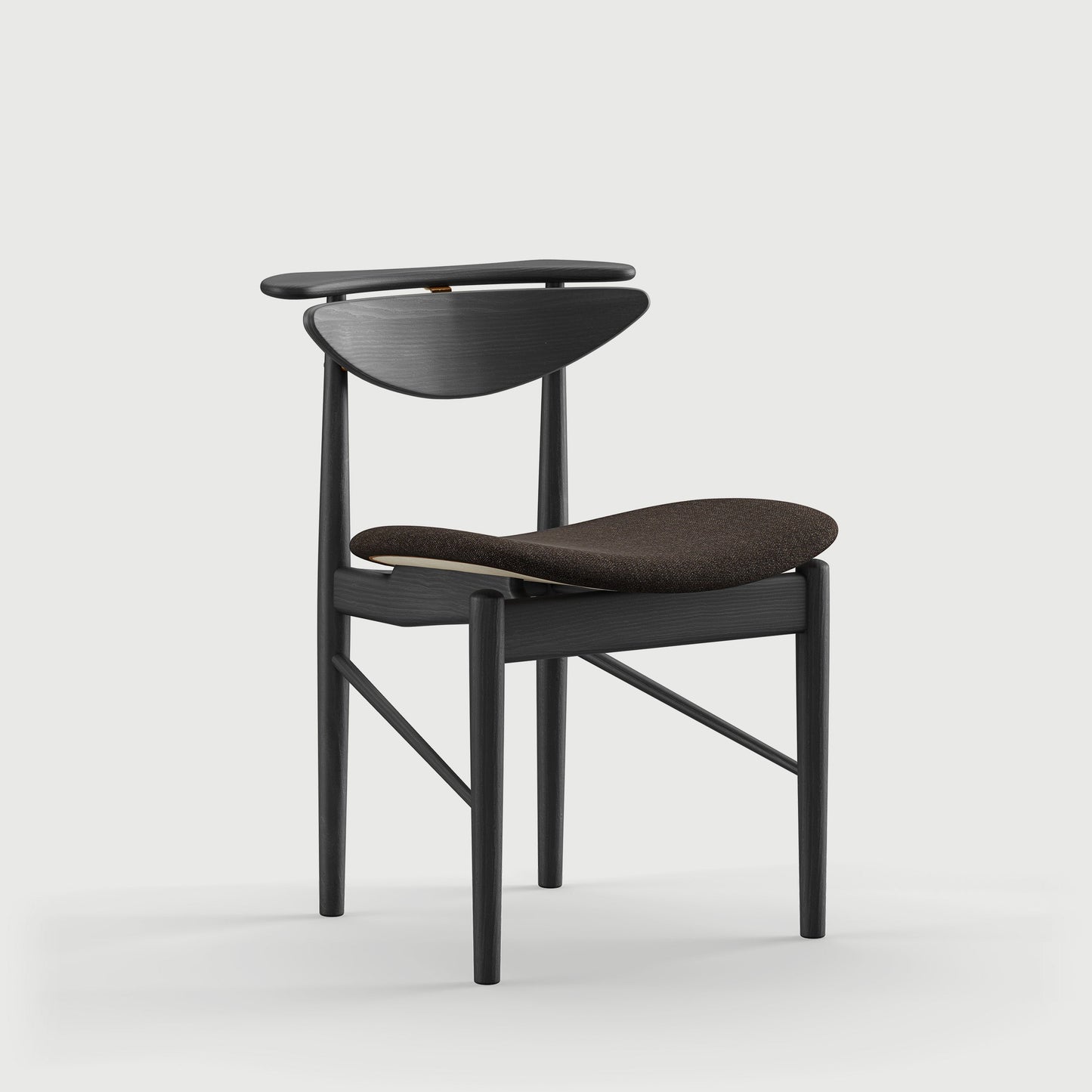 THE READING CHAIR by House of Finn Juhl #Oak Black Painted  / Hallingdal | 376