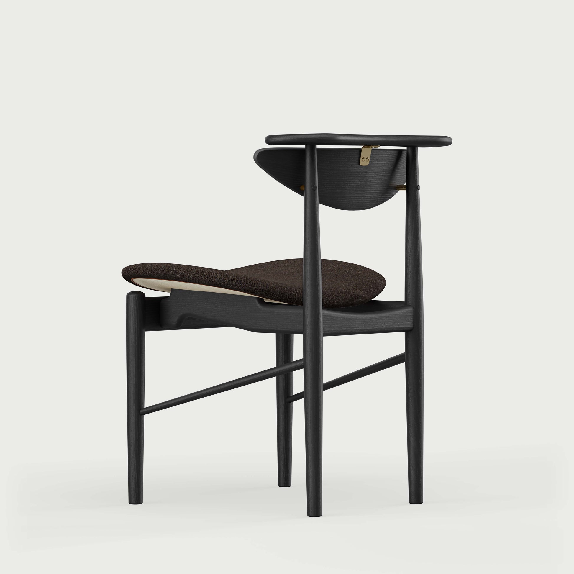 THE READING CHAIR by House of Finn Juhl #Oak Black Painted  / Hallingdal | 376