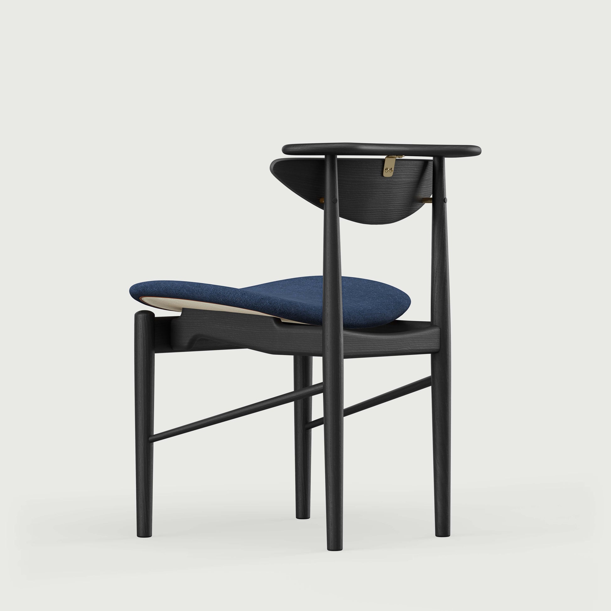 THE READING CHAIR by House of Finn Juhl #Oak Black Painted  / Hallingdal | 764