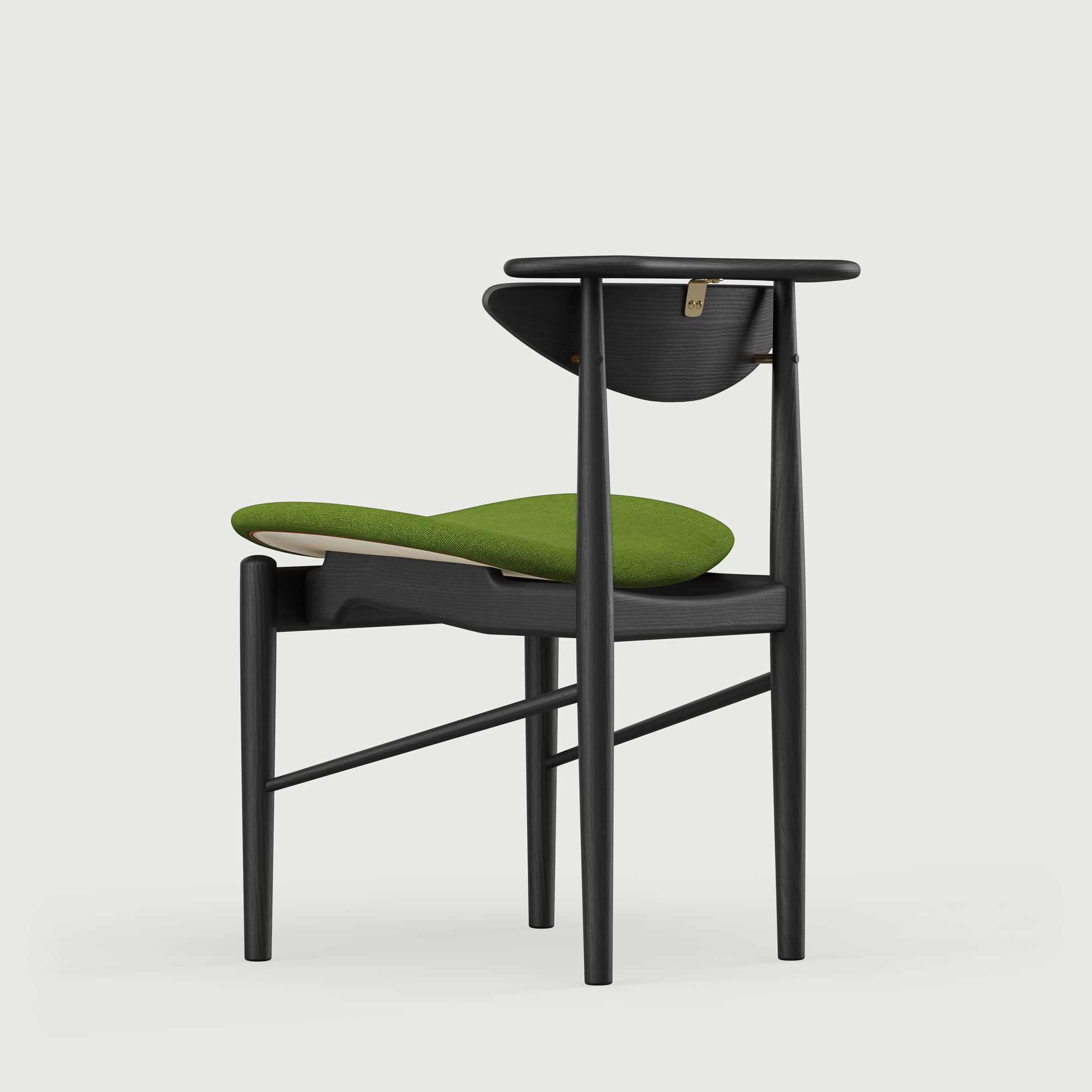 THE READING CHAIR by House of Finn Juhl #Oak Black Painted  / Hallingdal | 960