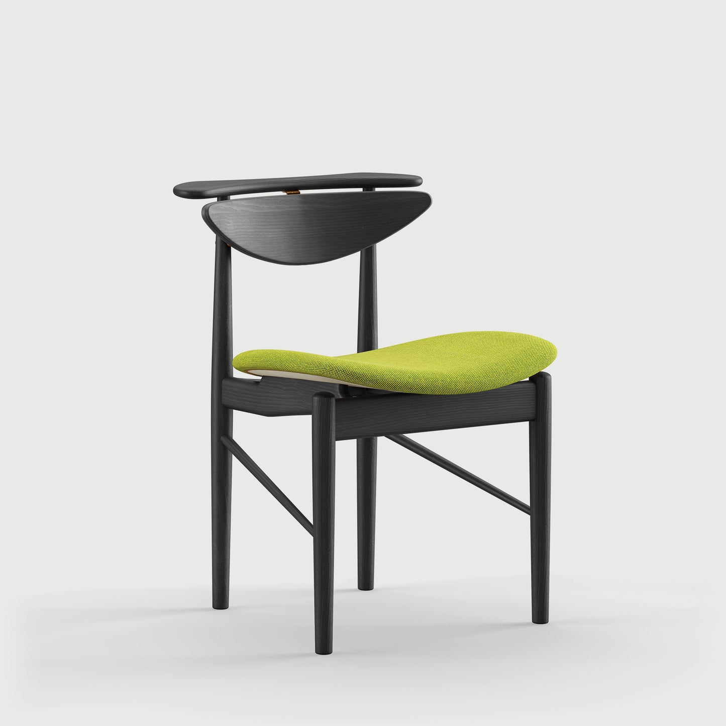 THE READING CHAIR by House of Finn Juhl #Oak Black Painted  / Hallingdal | 980