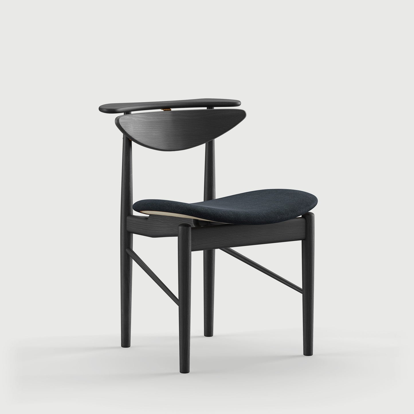 THE READING CHAIR by House of Finn Juhl #Oak Black Painted  / Remix | 183