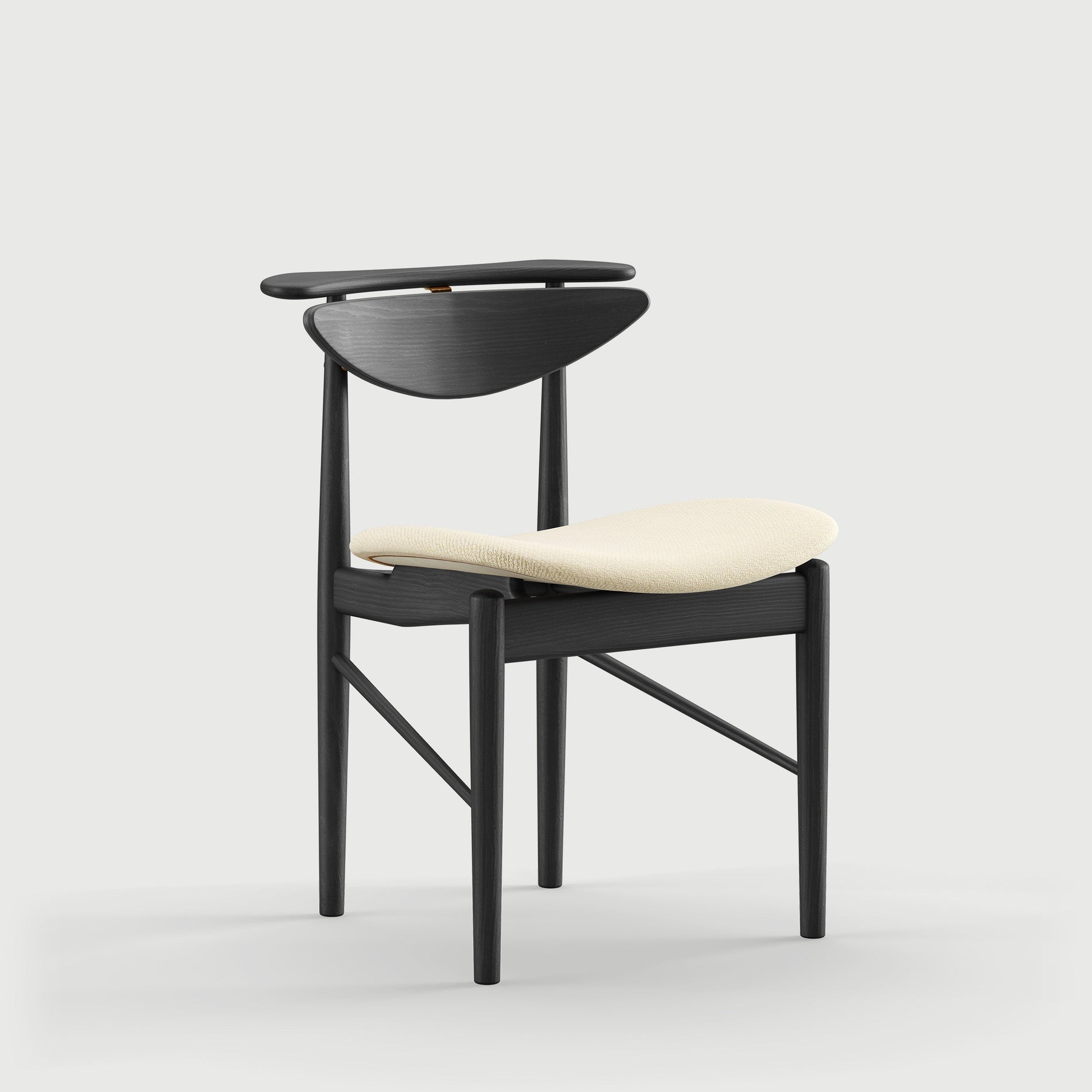 THE READING CHAIR by House of Finn Juhl #Oak Black Painted  / Vidar | 1511