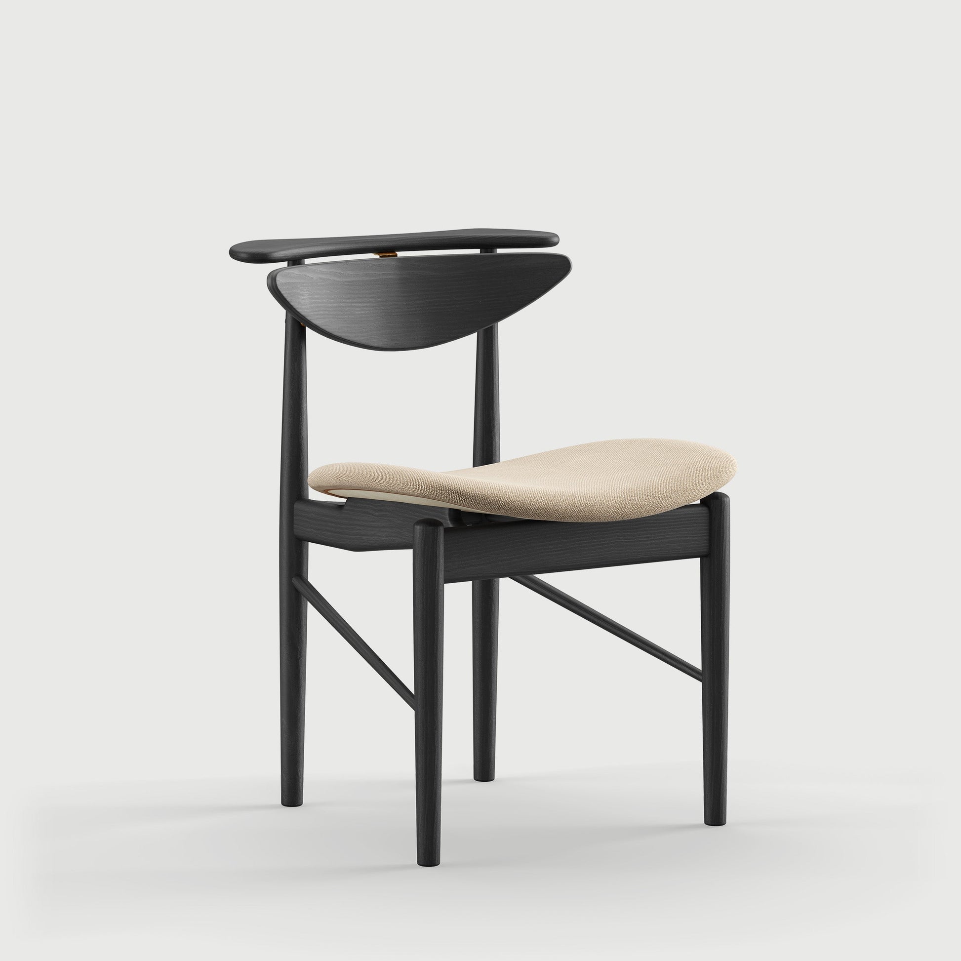 THE READING CHAIR by House of Finn Juhl #Oak Black Painted  / Vidar | 222