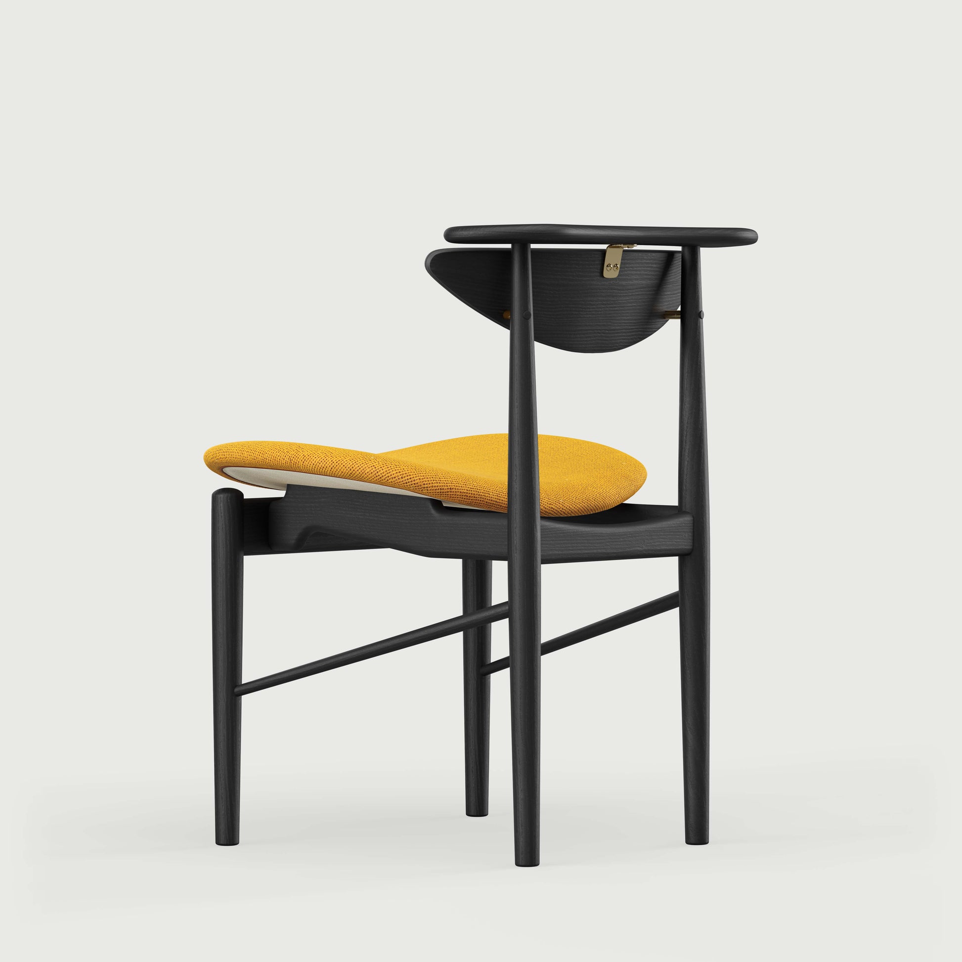 THE READING CHAIR by House of Finn Juhl #Oak Black Painted  / Watercolour | Butterscotch Yellow 