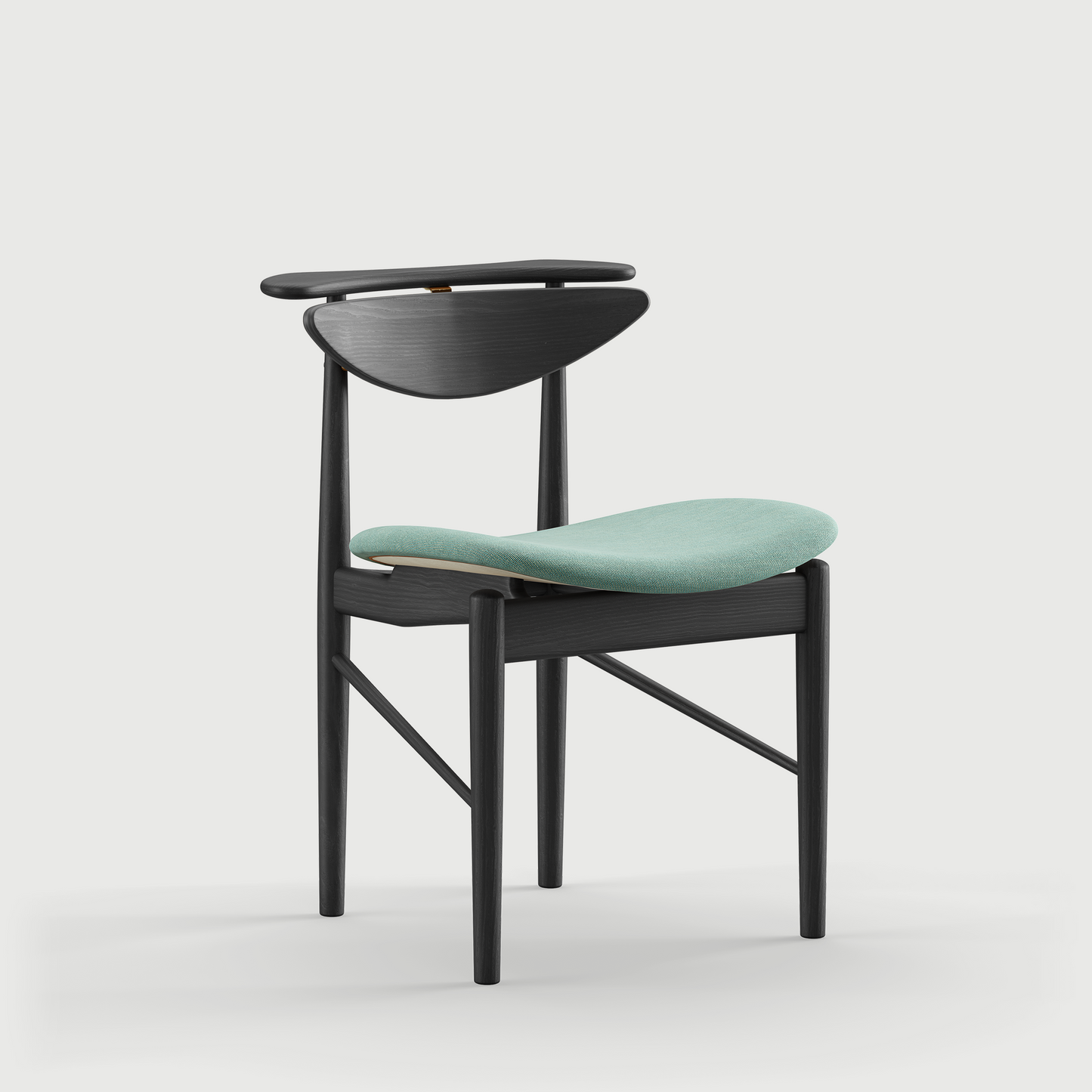 THE READING CHAIR by House of Finn Juhl #Oak Black Painted  / Watercolour | Himalaya 