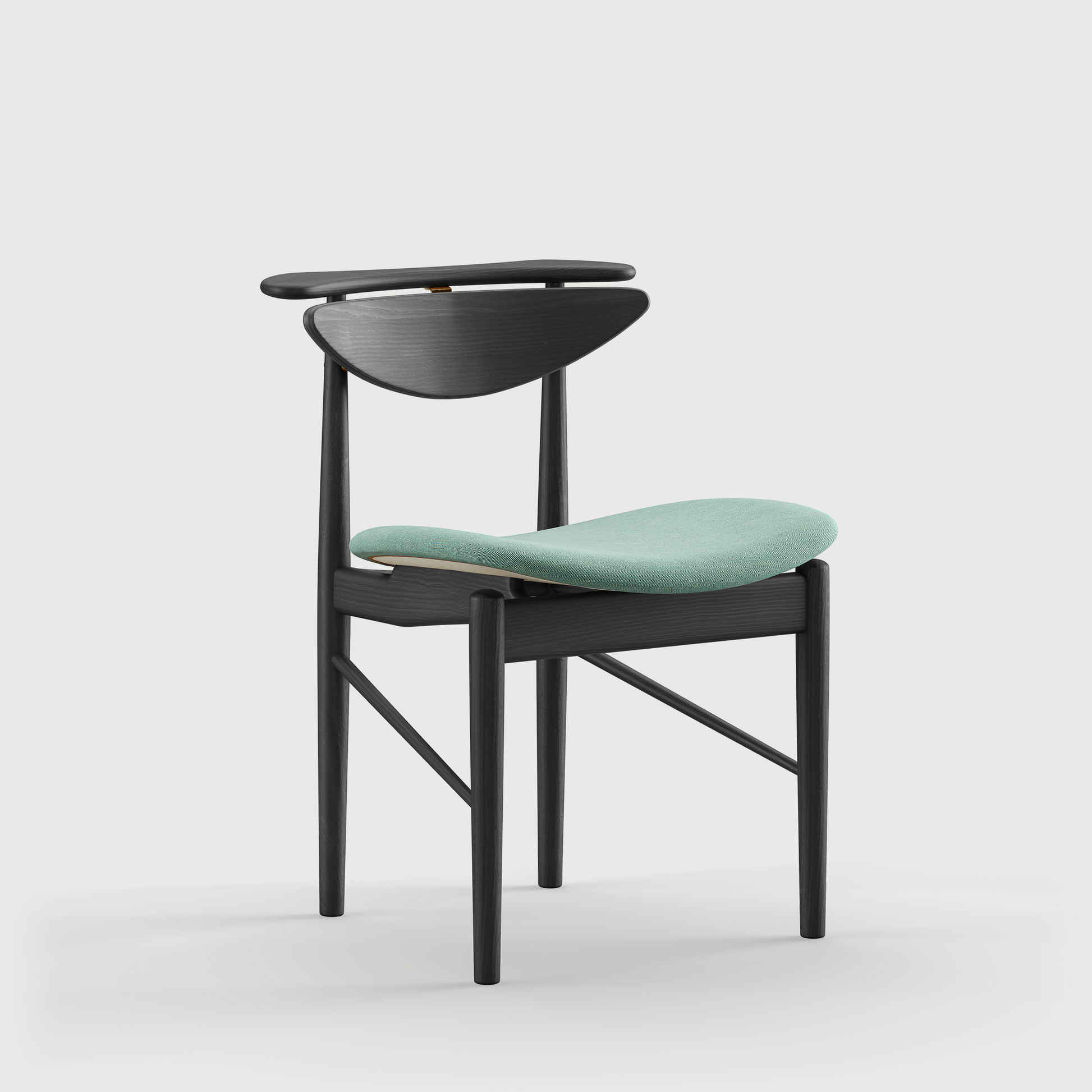 THE READING CHAIR by House of Finn Juhl #Oak Black Painted  / Watercolour | Himalaya 