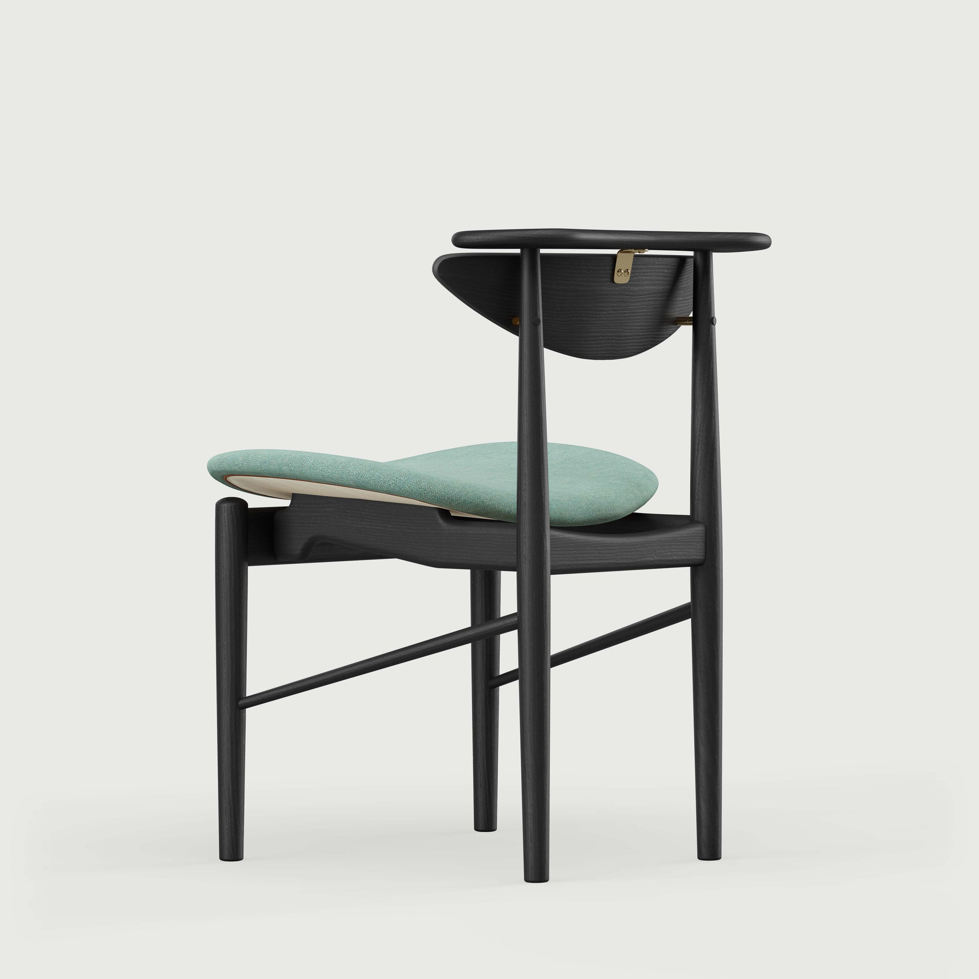 THE READING CHAIR by House of Finn Juhl #Oak Black Painted  / Watercolour | Himalaya 