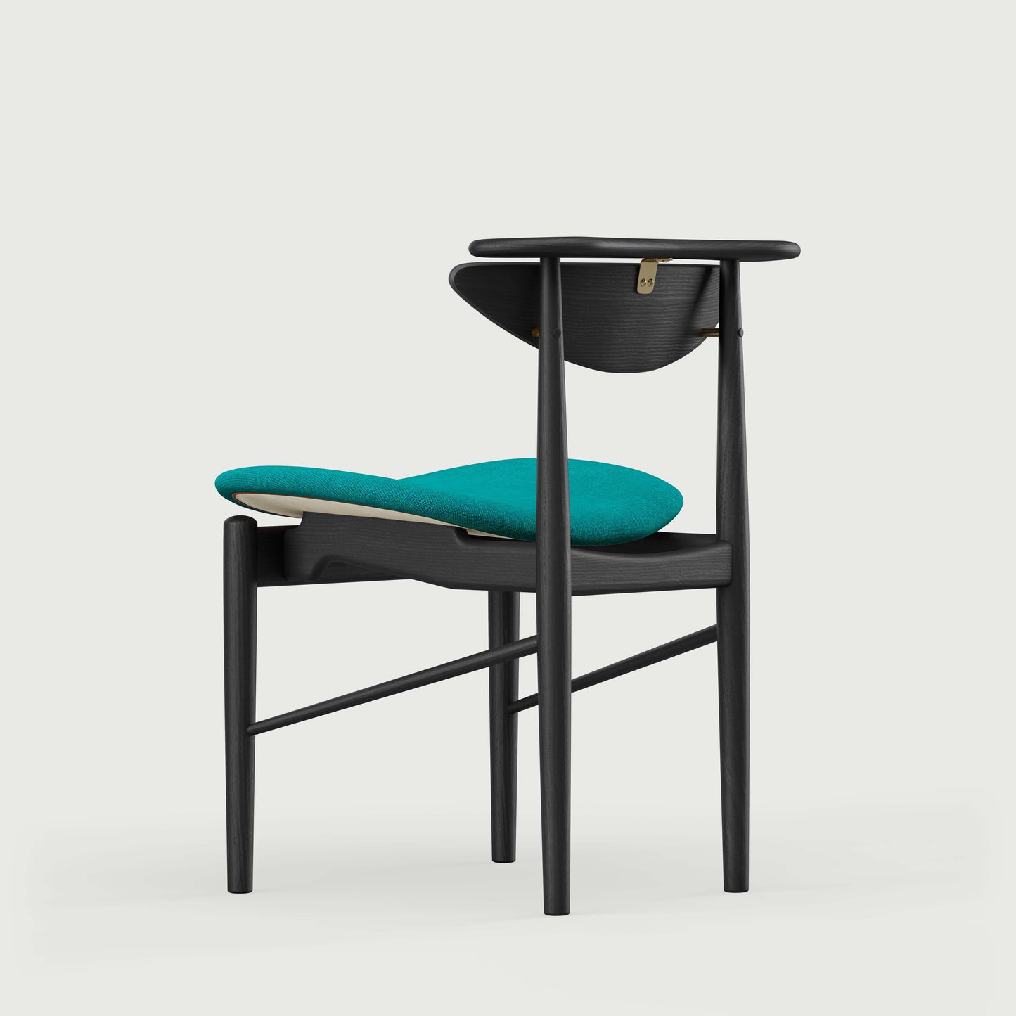 THE READING CHAIR by House of Finn Juhl #Oak Black Painted  / Watercolour | Peacock 