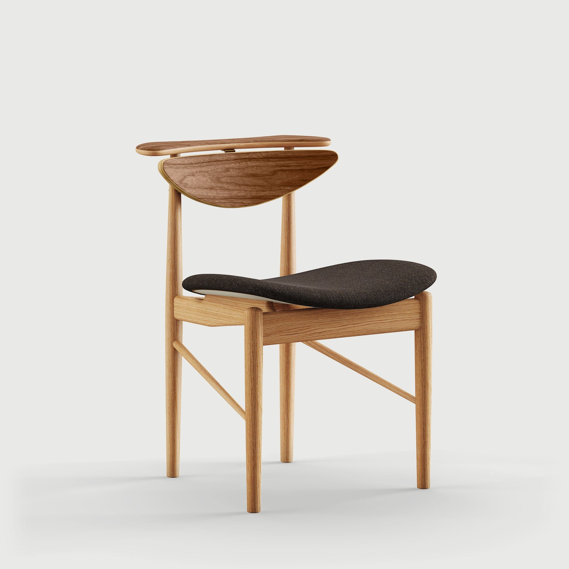 THE READING CHAIR by House of Finn Juhl #Oak Dark Oil / Walnut  / Hallingdal | 376