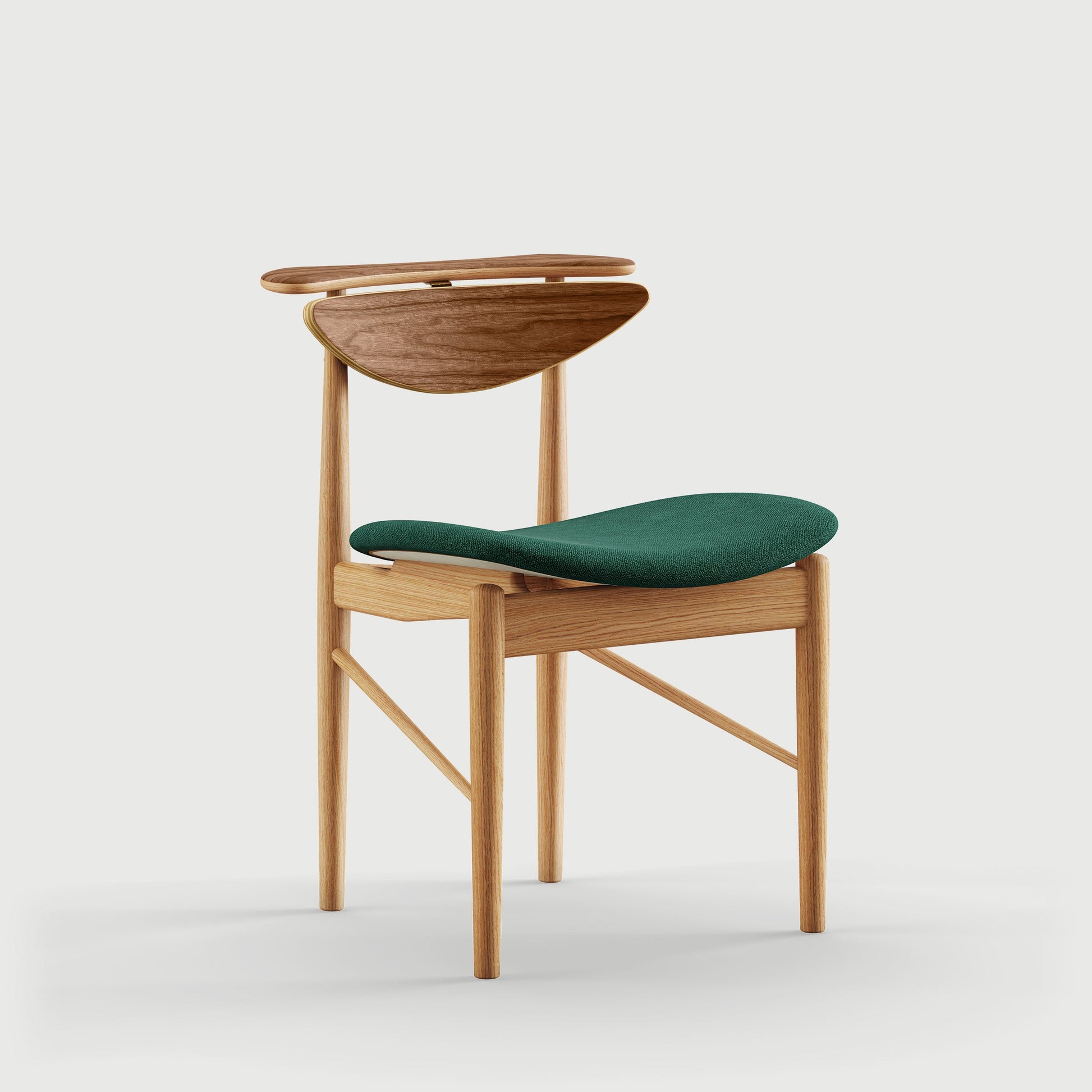 THE READING CHAIR by House of Finn Juhl #Oak Dark Oil / Walnut  / Vidar | 1062