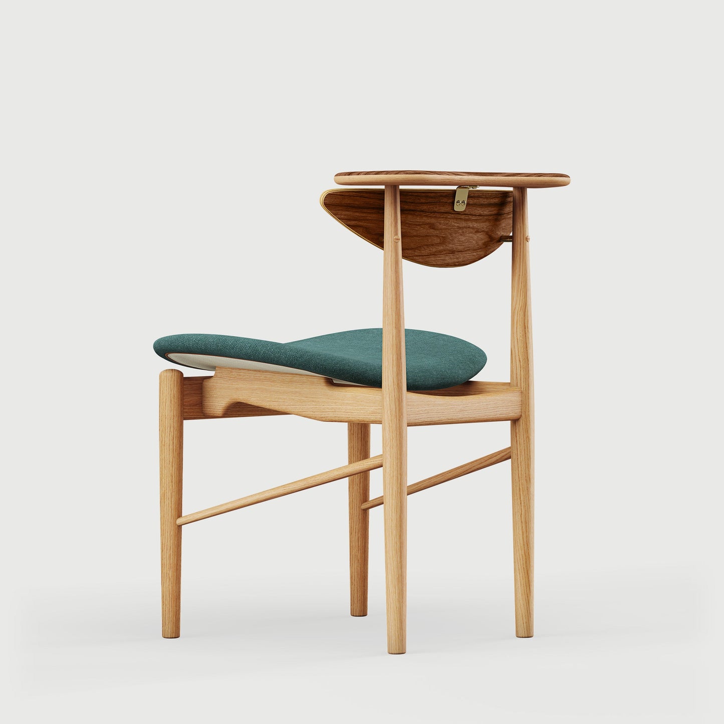 THE READING CHAIR by House of Finn Juhl #Oak Dark Oil / Walnut  / Watercolour | Cast Iron 