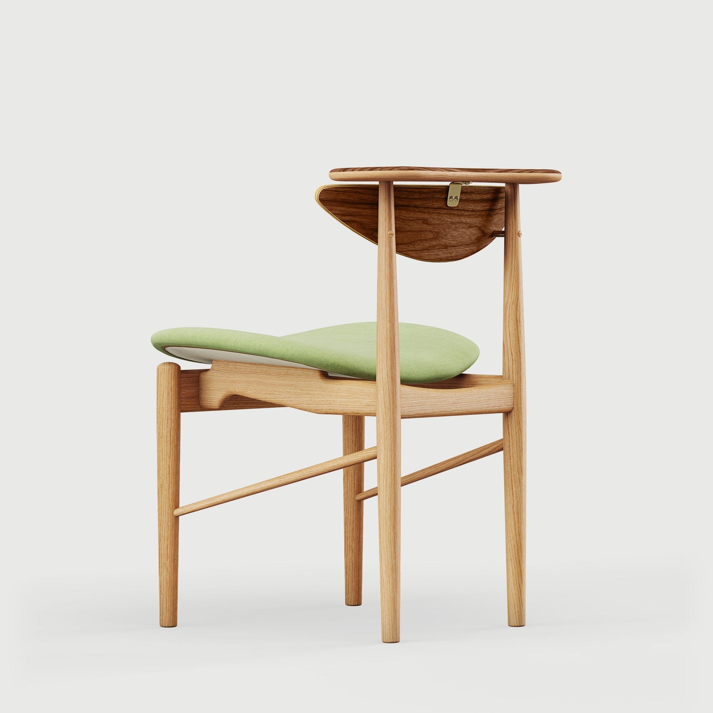 THE READING CHAIR by House of Finn Juhl #Oak Dark Oil / Walnut  / Watercolour | Fresh Sage 