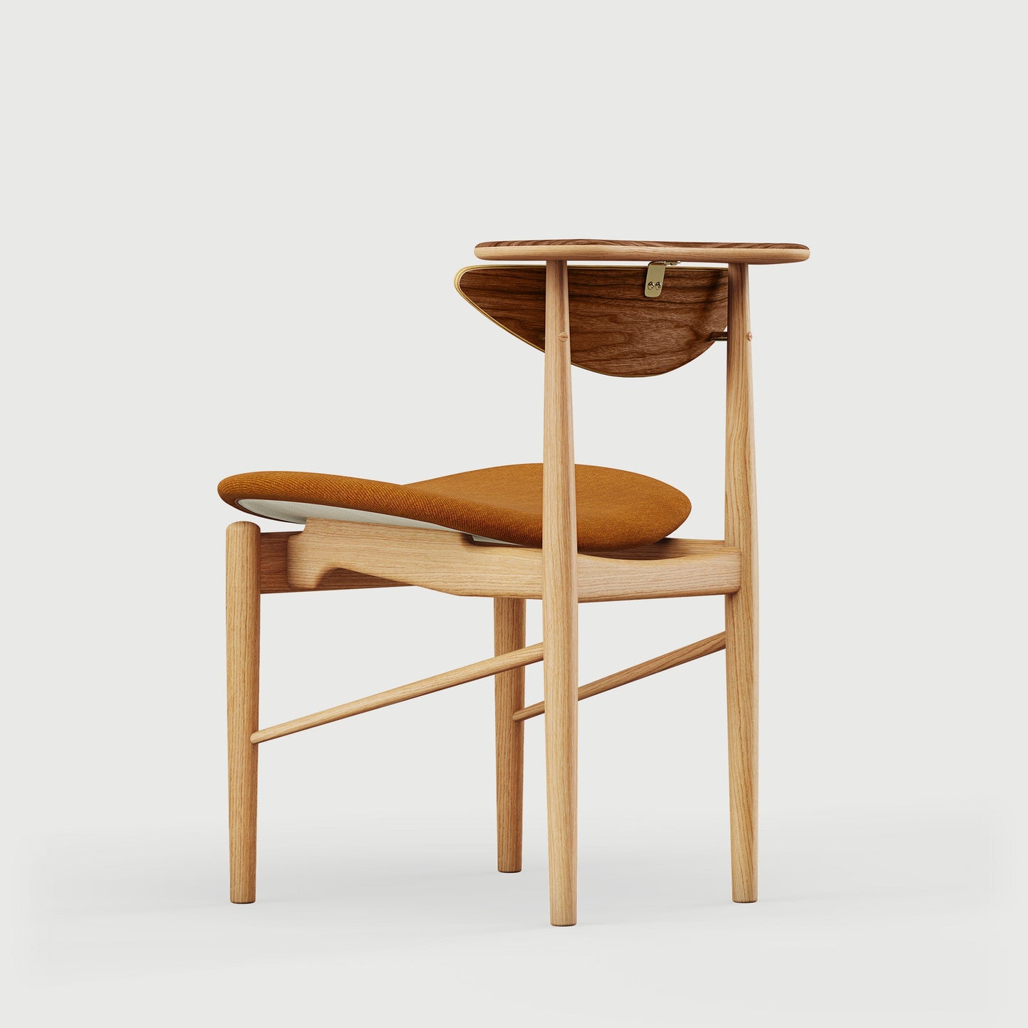 THE READING CHAIR by House of Finn Juhl #Oak Dark Oil / Walnut  / Watercolour | Golden Syrup 