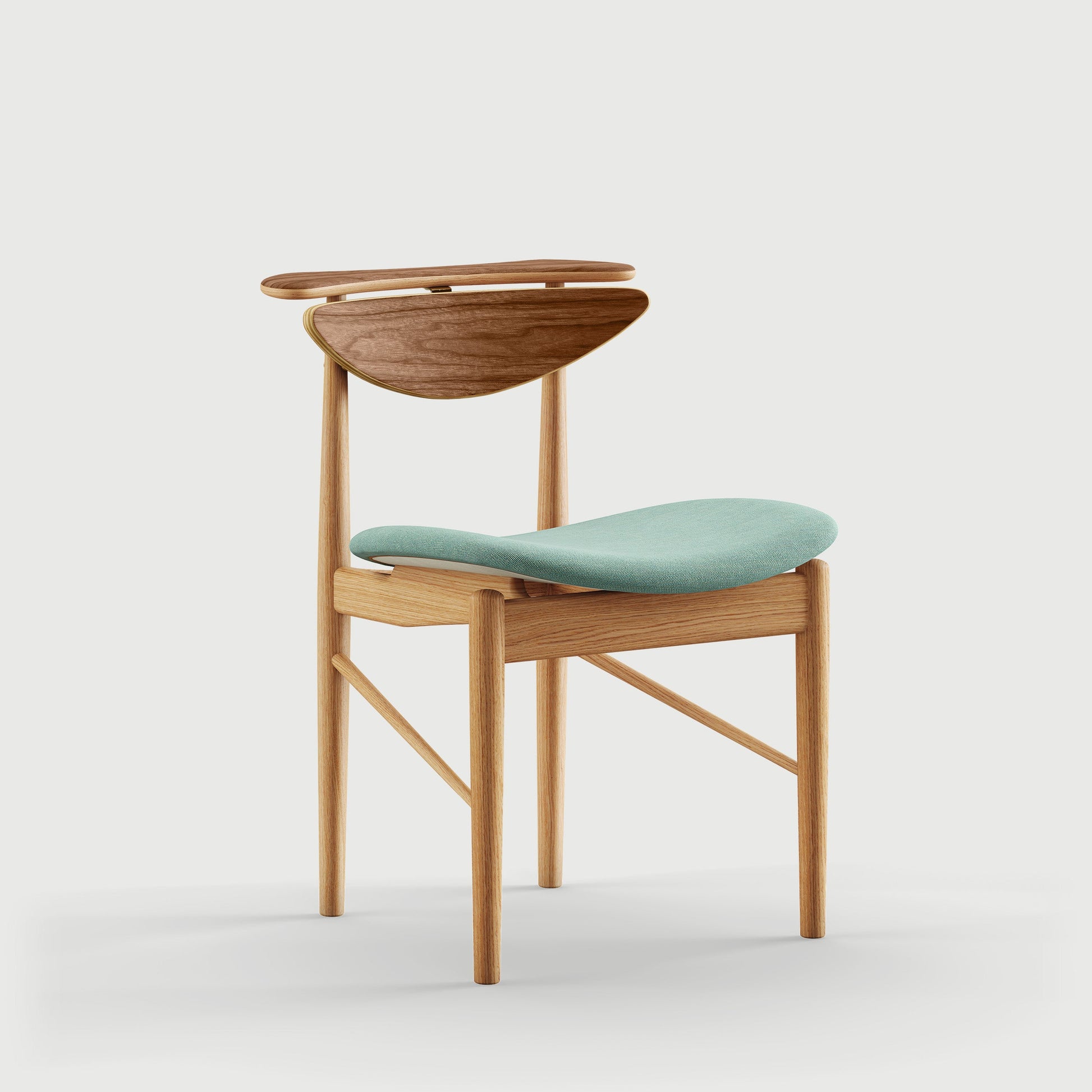 THE READING CHAIR by House of Finn Juhl #Oak Dark Oil / Walnut  / Watercolour | Himalaya 