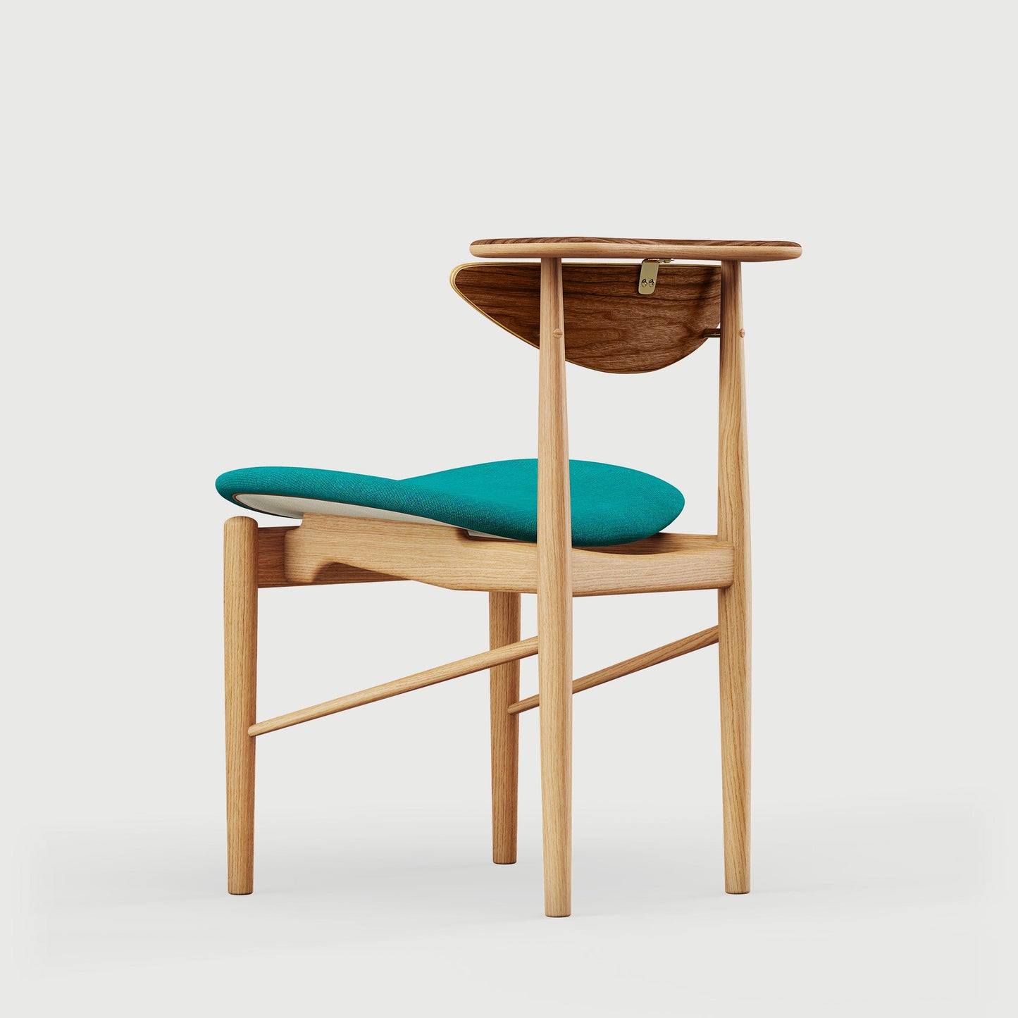 THE READING CHAIR by House of Finn Juhl #Oak Dark Oil / Walnut  / Watercolour | Peacock 