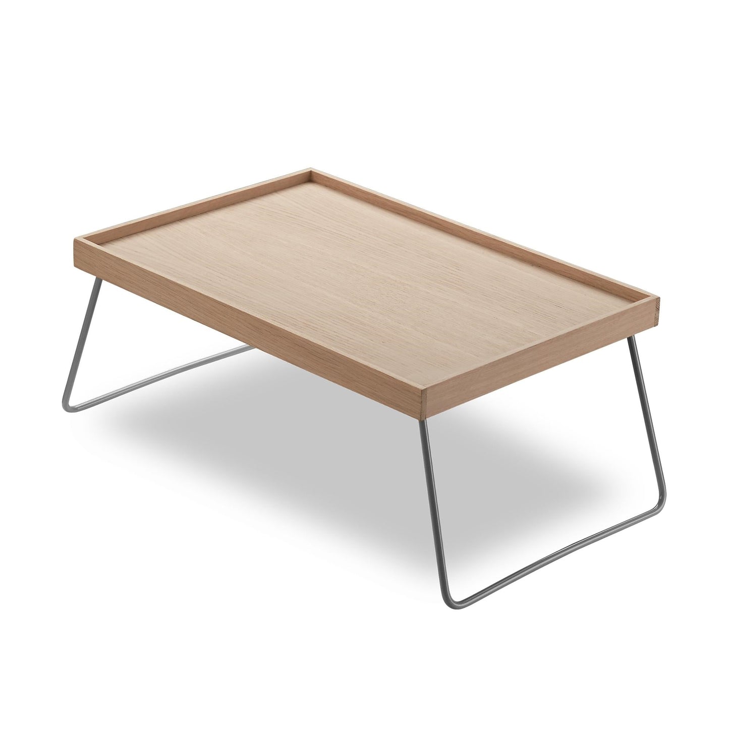 Skagerak Nomad Tray Table by Fritz Hansen #Oak/Steel Silk Grey