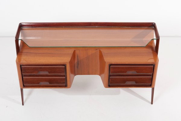 1950s Chest of Drawers or Credenza in Teak Plywood, Mahogany-SFD-1419017