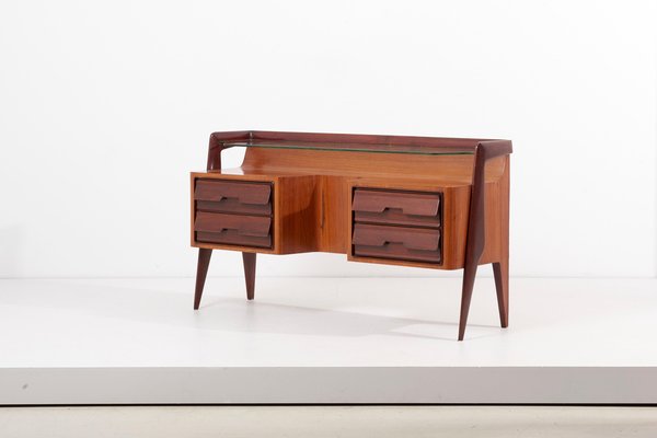 1950s Chest of Drawers or Credenza in Teak Plywood, Mahogany-SFD-1419017