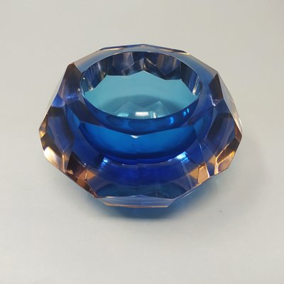 1960s Gorgeous Big Blue Bowl Or Catchall Designed by Flavio Poli for Seguso-QGR-859665