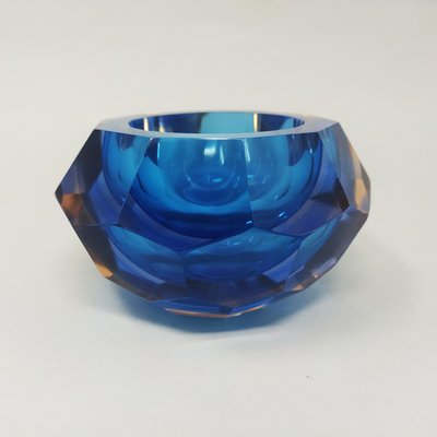 1960s Gorgeous Big Blue Bowl Or Catchall Designed by Flavio Poli for Seguso-QGR-859665