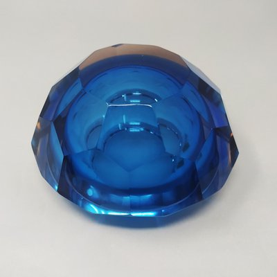 1960s Gorgeous Big Blue Bowl Or Catchall Designed by Flavio Poli for Seguso-QGR-859665