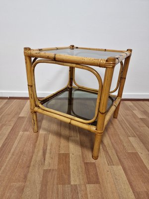 1970s Bamboo Cafe Table and Magazine Rack-RKF-2035980