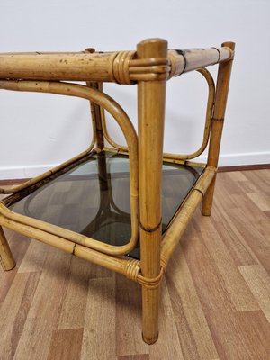 1970s Bamboo Cafe Table and Magazine Rack-RKF-2035980