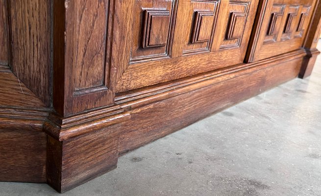 19th Catalan Spanish Baroque Carved Walnut Tuscan Two Drawers Credenza or Buffet, 1920-PSK-1426213