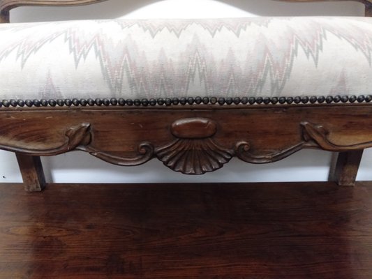 19th Century 2-Seater Carved Walnut Sofa-ZFY-1166245