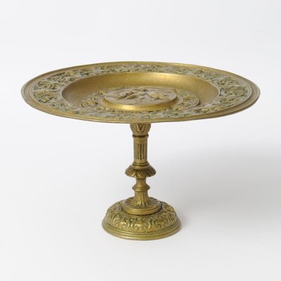 19th-Century Antique French Brass Tazza-IXK-766639