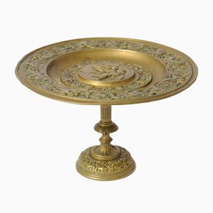 19th-Century Antique French Brass Tazza-IXK-766639