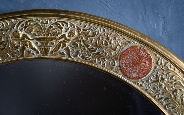 19th Century Antique Round Mirror-ZGQ-1117514