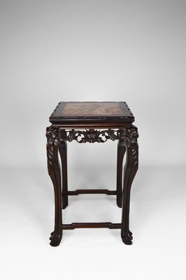 19th Century Asian High Side Table Carved with Dragons and Flowers-XNH-754025