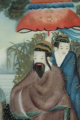 19th Century Asian Paintings under Glass, Set of 2-WFS-744843