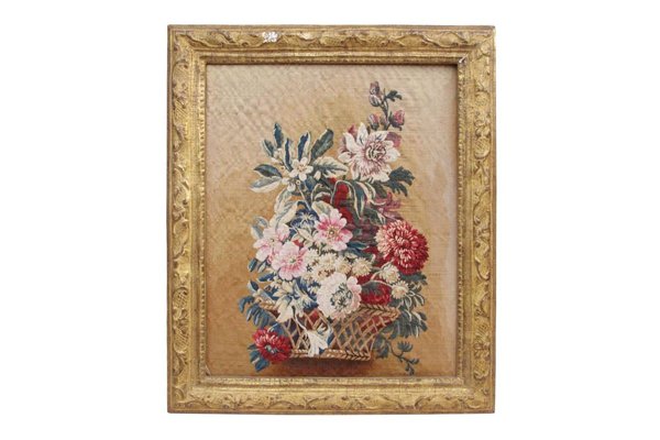 19th Century Aubusson Tapestry Representing A Framed Still Life-CEJ-626774