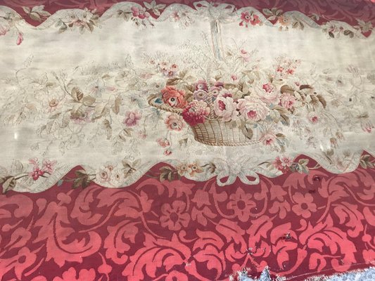 19th Century Aubusson Tapestry Sofa Cover-YMM-1157425