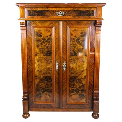 19th Century Austrian Nutwood Half Cabinet, 1880s-TQA-1322168