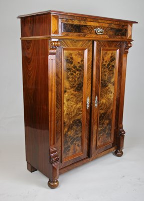 19th Century Austrian Nutwood Half Cabinet, 1880s-TQA-1322168